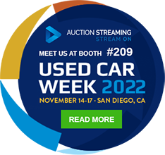 Auction Streaming Used Car week badge